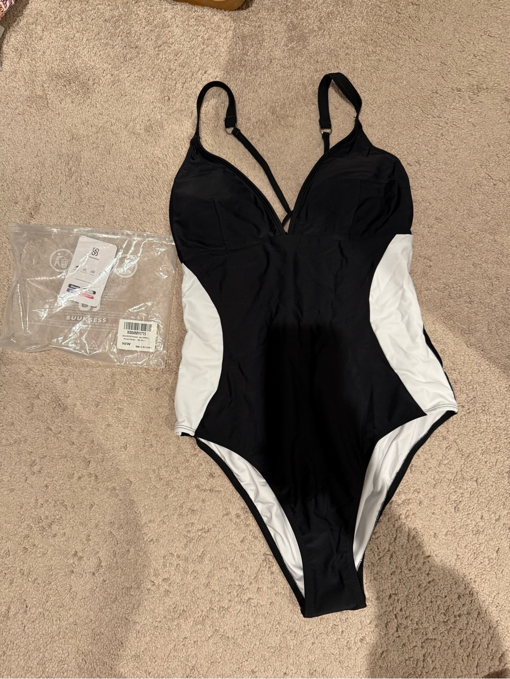 Black & White One-Piece Swimsuit